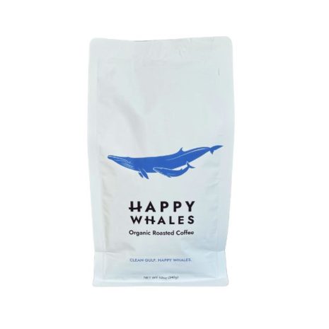 Happy Whales Coffee Blend, 12 oz bag roasted by Amavida Coffee Roasters.