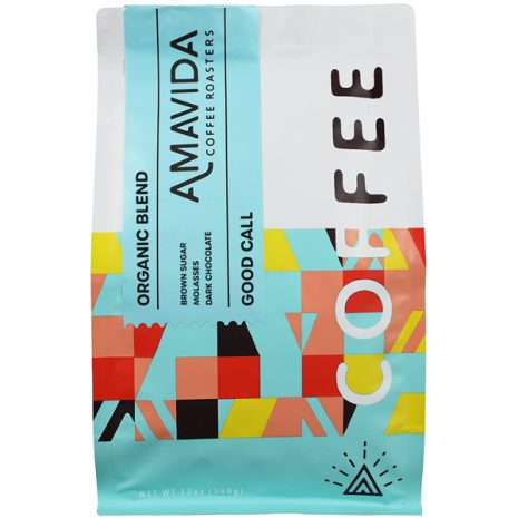 12oz Bag Good Call Blend from Amavida Coffee Roasters.